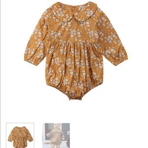 One piece baby girl flower romper